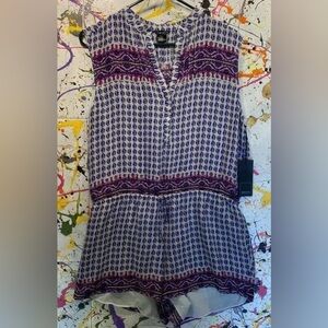 NWT Dolce Vita Sleeveless Silk Romper ☔️